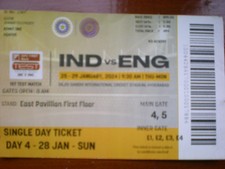 INDIA v ENGLAND,  25th JANUARY