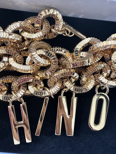 Moschino belt gold metal - moschino, hm