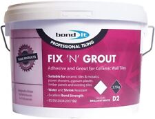Bond It Fix N Grout Ready Mix Tile Adhesive Brilliant White 3.75Kg
