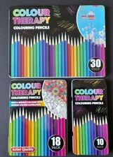 10 18 30 Premium Adult Colouring Pencils  Artists Quality Colour Therapy in Tin
