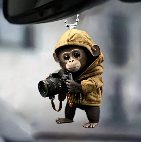 Acrylic flat monkey - 2d,