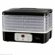 Cooks Professional Electric Food Dehydrator Digital 5 Tier- Fruit, Beef Jerky
