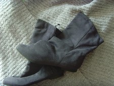 Purple Ankle Boots Size 6 (39) with Tassel Detail