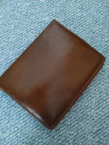 Brown leather vintage writing - leather,