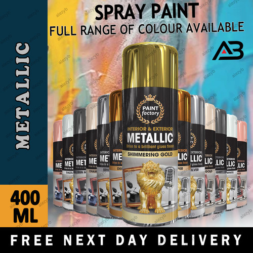Metallic spray paint - paint, aerosol