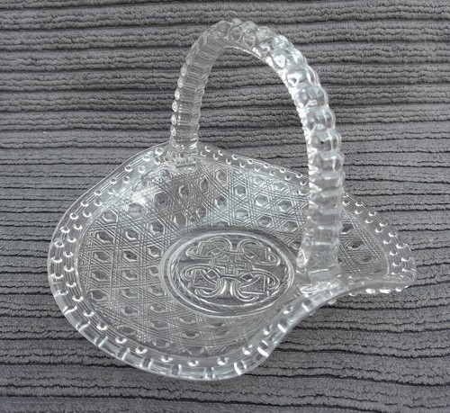 Vintage glass basket lovely - vintage,