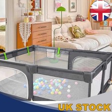 Foldable Large Baby Playpen Infant Activity Center Saftety Play Fence Yard UK