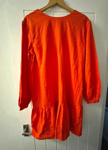 Next orange linen viscose - orange, linen-viscose