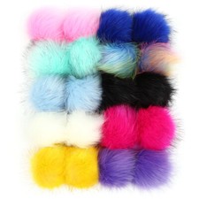 20Pcs Faux Fur Pom Pom Ball