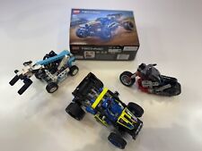 Lego Technic Bundle Off Road Race Buggy 42164 Motorbike 42132 Forklift 42133