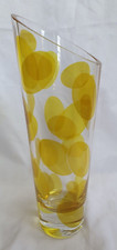 Marco Susani for Sottsass Associates, funky yellow spot design large glass (b)