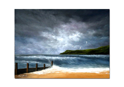 Original seascape painting - original,