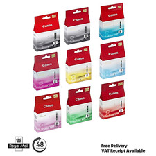 Canon PGI-5 BK & Canon 8 CLI-8 C/M/Y/B/R/G/PC/PM Ink Cartridge Pixma Printer Lot