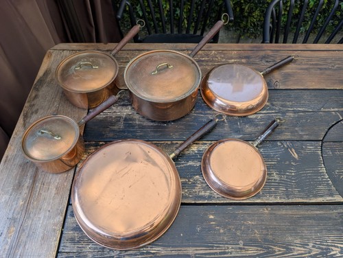Decorative copper pot and pans - decorative,