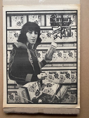 Bill wyman monkey grip poster - wyman,
