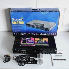 Mr Entertainer MKP200 Karaoke Machine Base Microphones & CDs No Remote - Tested
