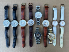 A LOT OF 10 MECHANICAL AUTOMATIC ROTARY WATCHES SOLD AS PARTS OR REPAIRS