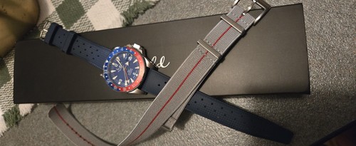 Sheffield gmt blue watch with - blue,