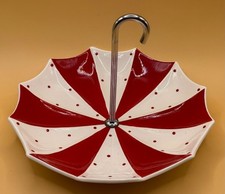 Vintage Midwinter Stylecraft 'Red Domino' Umbrella Cake Plate