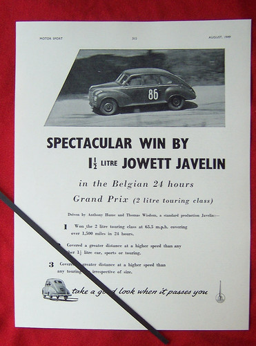 Jowett javelin belgian - jowett,