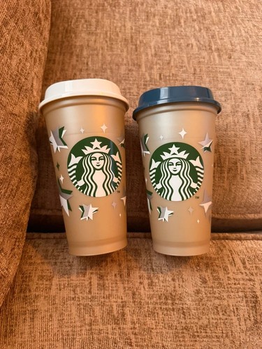 Starbucks reusable cups - x2,