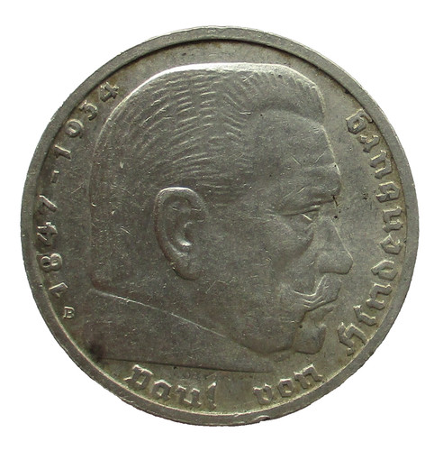 Third reich reichsmark 1939 - 5,