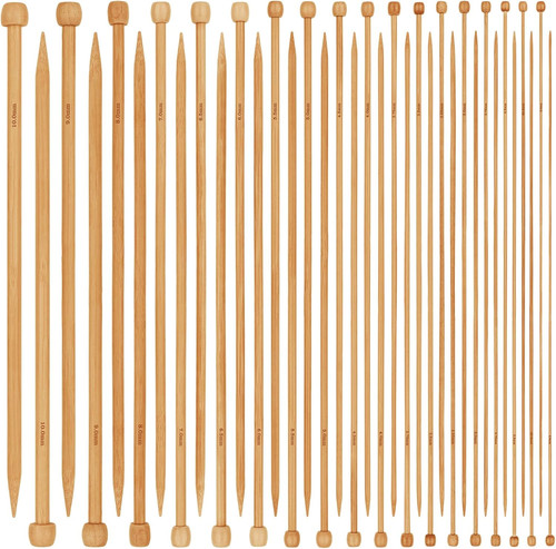 Wooden knitting needles set - knitting,