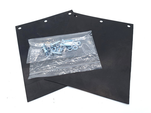 Pair trailer rear mudflaps - pair, of