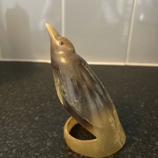 Vintage Cow Horn Hand Carved