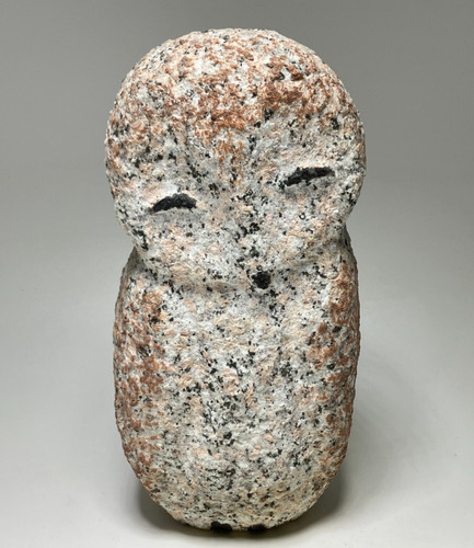 Owl granite pink - owl, stone