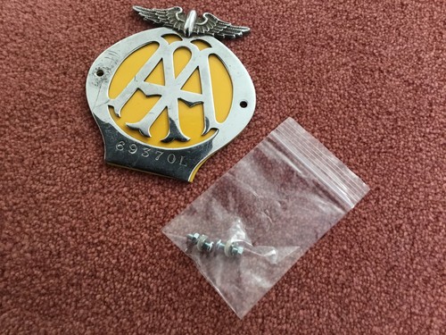 Vintage car badge aa - badge.(,