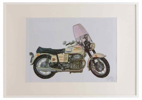 Motoguzzi 1970 framed - v7, a3