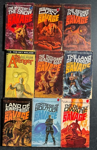 Lot doc savage vintage - 9,