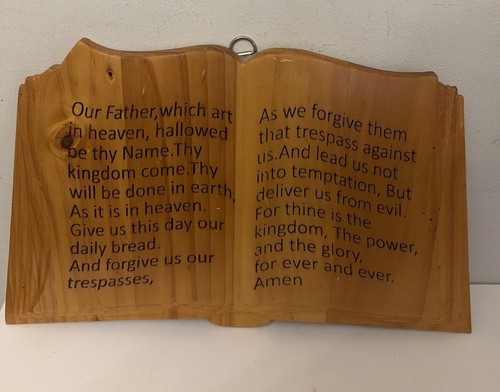 Vintage wooden our father lord - father,