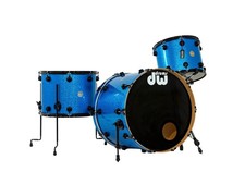 DW Collectors 24" Drum Kit, Blue Sparkle
