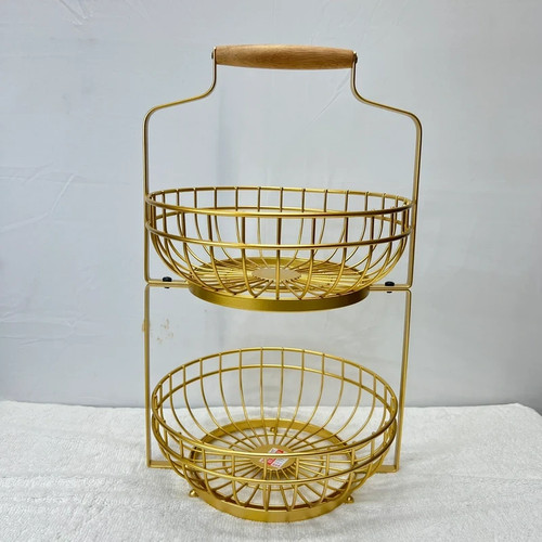 Golden stainless steel fruit - golden,