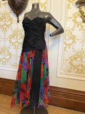 Vintage 1980s Strapless Dress
