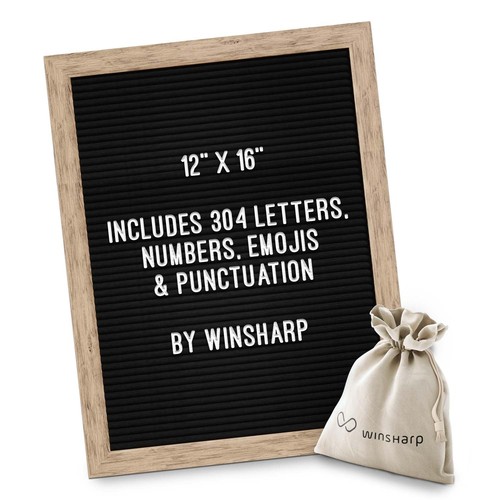 Black felt letter - letter, board