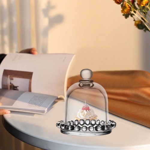 Clear glass cake - clear, with