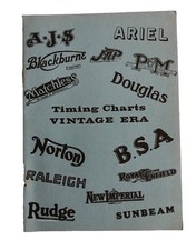 Vintage Motorcycle Timing Charts AJS NORTON RUDGE DOUGLAS ARIEL ETC 1919-31