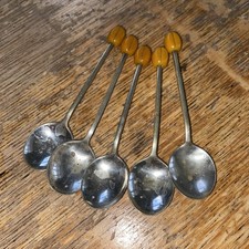 5 Coffee Bean Spoons 