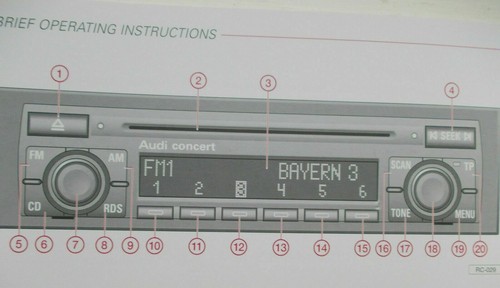 Audi concert audio owners - audi,