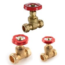 15mm 22mm 28mm Brass Gate Valve Standard Pattern Heavy Duty WRAS Approved 