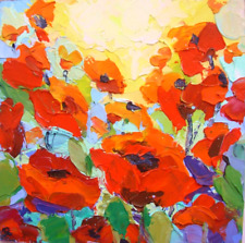 Poppies Original Oil Painting