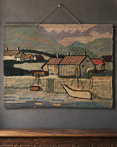 Vintage handwoven wool - handwoven,