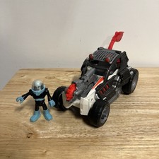 Fisher Price DC Super Friends Imaginext Mr Freeze & Saw Buggy Figure and Vehicle
