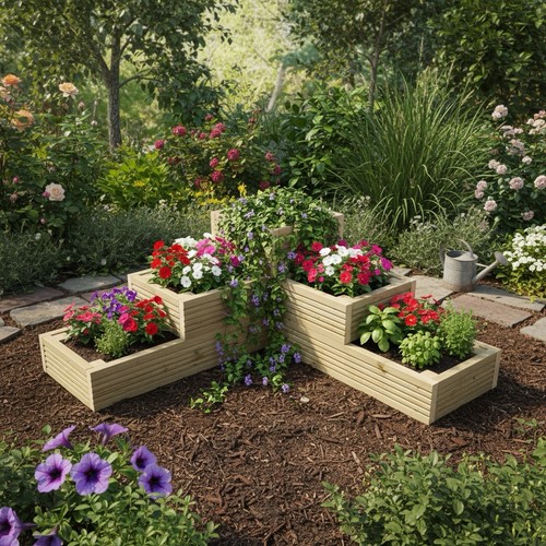 Large tier wooden corner - large,
