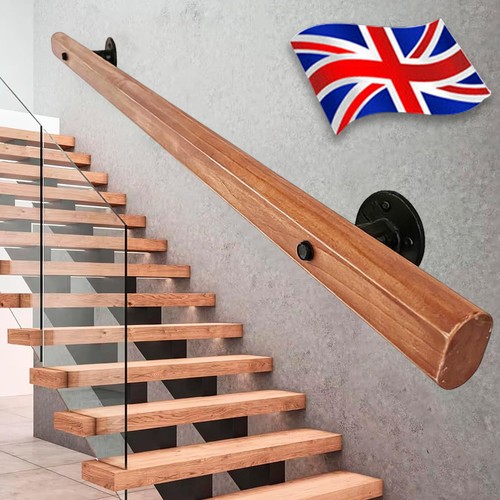 100cm wooden handrail stair - wooden,
