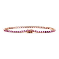 6 ct Pink Sapphire Tennis