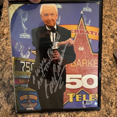 Bob barker signed 8x10 - bob,